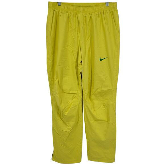 Men's Neon Yellow Nike Storm-Fit Nylon Windbreaker Track Pants Sz L 848915-729 - Picture 2 of 11